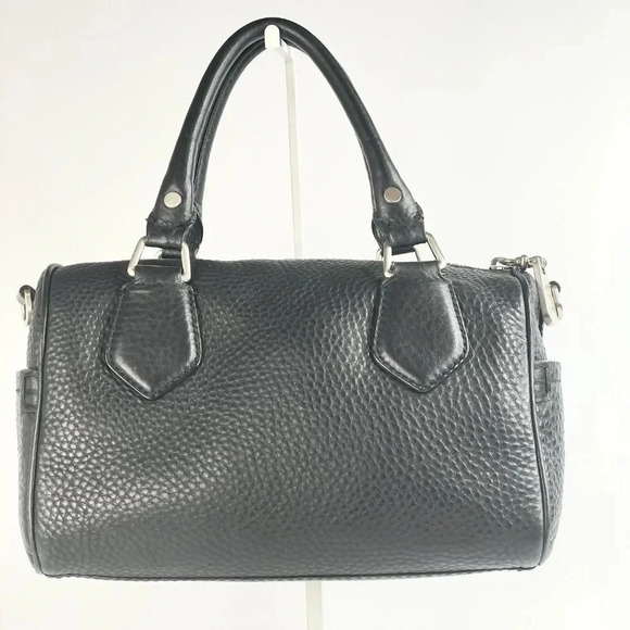 COLE HAAN Satchel Crossbody Bag Color Black Silver Tone Hardware Removable strap - Picture 3 of 16